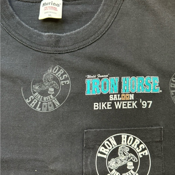 Vintage 1997 Iron Horse Saloon Bike Week 90s Rare AOP Shirt - Picture 6 of 8